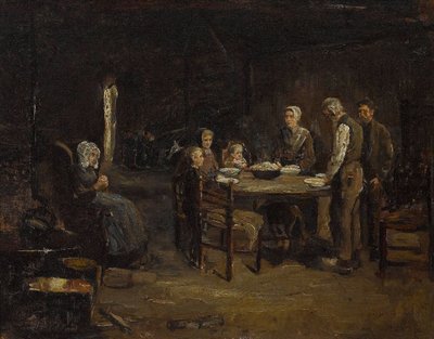 Grace Before Meal by Max Liebermann